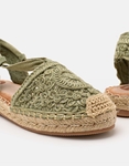 Εικόνα από Γυναικείες εσπαντρίγιες open heel Πράσινο
