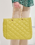 Εικόνα από Γυναικεία τσάντα ώμου με αλυσίδα Πράσινο
