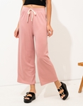 Εικόνα από Ριπ wide leg παντελόνα Ροζ