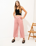 Εικόνα από Ριπ wide leg παντελόνα Ροζ