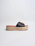 Εικόνα από Flatforms με χρυσή αγκράφα Μαύρο