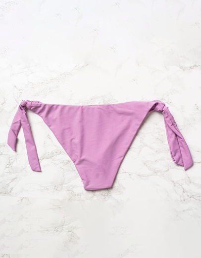 Εικόνα της Μονόχρωμο μπικίνι με δέσιμο Λιλά