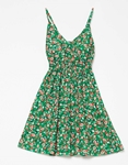 Εικόνα από Αμπίρ μίνι φόρεμα σε floral μοτίβο Πράσινο