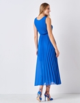 Εικόνα από Μάξι φόρεμα κρουαζέ αμάνικο Μπλε