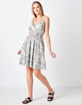 Εικόνα από Κρουαζέ mini floral φόρεμα Πράσινο/Multi