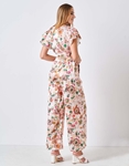 Εικόνα από Boho σετ crop top με παντελόνα Μπεζ