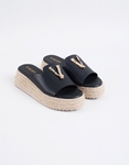 Εικόνα από Flatforms με μεταλλική αγκράφα Μαύρο