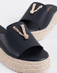 Εικόνα από Flatforms με μεταλλική αγκράφα Μαύρο