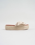 Εικόνα από Flatforms εσπαντρίγιες με φιόγκο στη φάσα Μπεζ