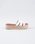 Εικόνα από Flatforms με εσπαντρίγια και φάσα με διπλό υλικό Λευκό