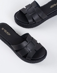 Εικόνα από Flatforms με εσπαντρίγια και φάσα με διπλό υλικό Μαύρο