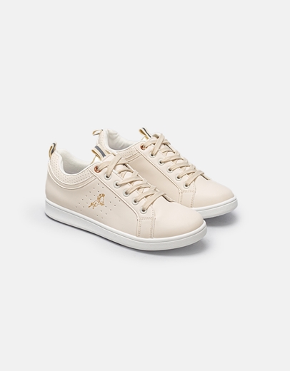 Εικόνα της Γυναικεία sneaker με διακοσμητικές τρύπες Μπεζ