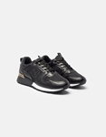 Εικόνα από Γυναικεία sneakers με χρυσή λεπτομέρεια Μαύρο