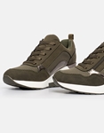 Εικόνα από Γυναικεία sneakers σε συνδυασμούς υλικών Πράσινο