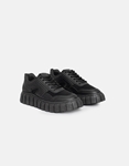Εικόνα από Γυναικεία sneakers μονόχρωμα Μαύρο