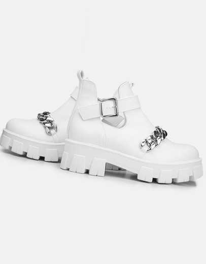 Εικόνα της Μποτάκια με ανοίγματα και διακοσμητική αλυσίδα Λευκό