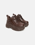 Εικόνα από Sneakers με διπλή chunky σόλα Καφέ