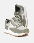 Εικόνα από Sneakers με διπλή σόλα και συνδυασμό υλικών Πράσινο