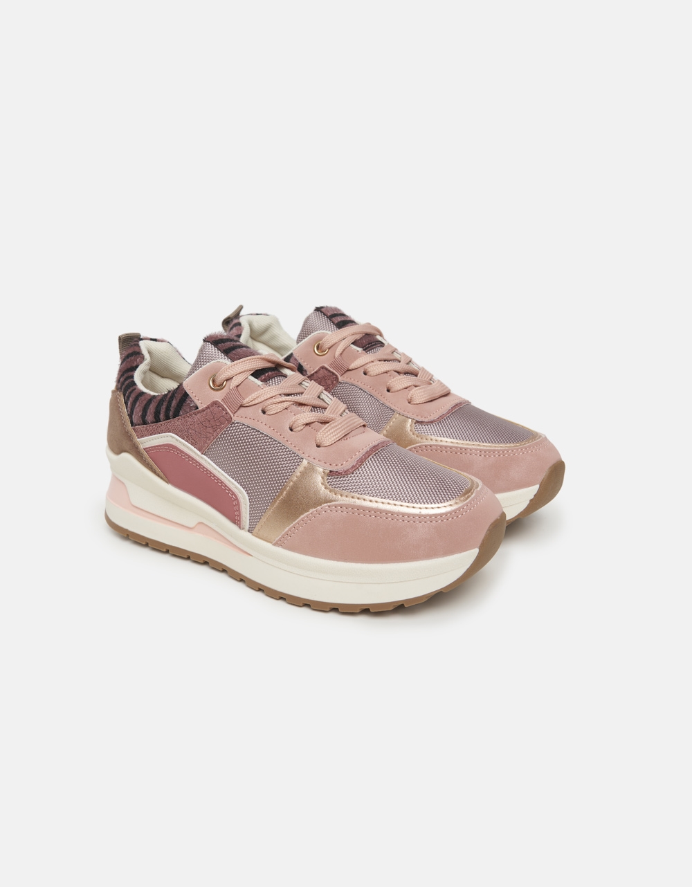 Εικόνα από Sneakers με animal print λεπτομέρειες Ροζ
