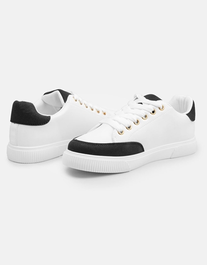 Εικόνα της Γυναικεία sneakers με διχρωμία Μαύρο