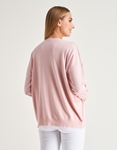 Εικόνα από Basic μακρυμάνικη μπλούζα με ριπ λεπτομέρειες Ροζ