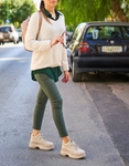 Εικόνα από Sneakers με διπλή chunky σόλα Μπεζ