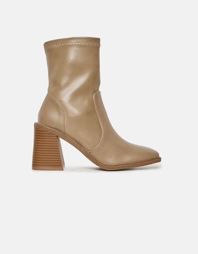 Εικόνα της Μποτάκια μονόχρωμα με τετράγωνο τακούνι Πούρο