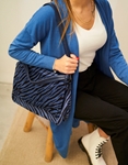 Εικόνα από Suede τσάντα χειρός Μπλε