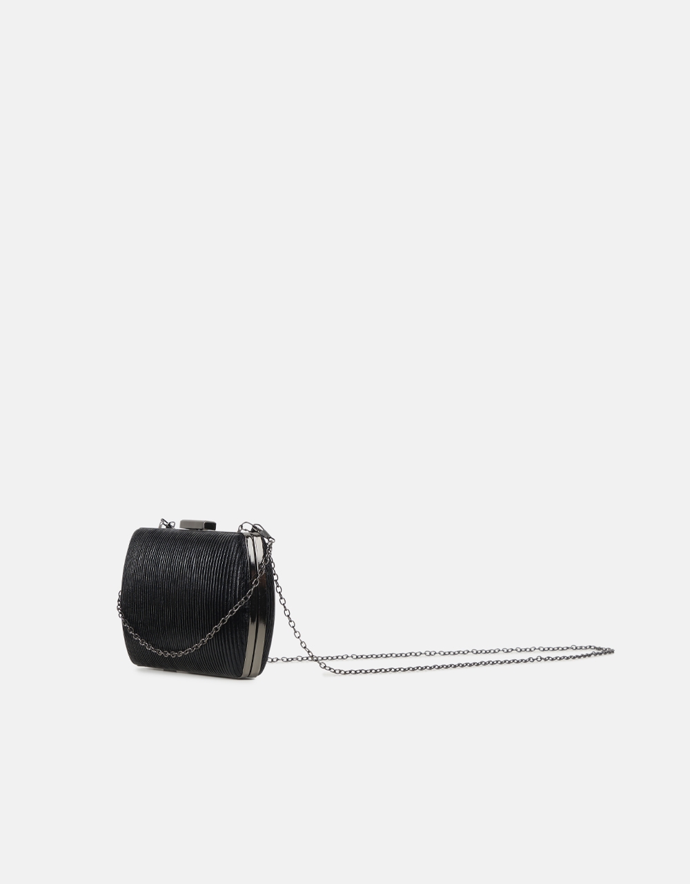 Εικόνα από Τσαντάκι clutch με μεταλλικό κούμπωμα Μαύρο