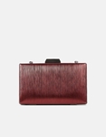 Εικόνα από Τσαντάκι clutch μονόχρωμο με αλυσίδα Μπορντώ