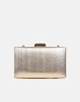 Εικόνα από Τσαντάκι clutch μονόχρωμο με αλυσίδα Σαμπανί