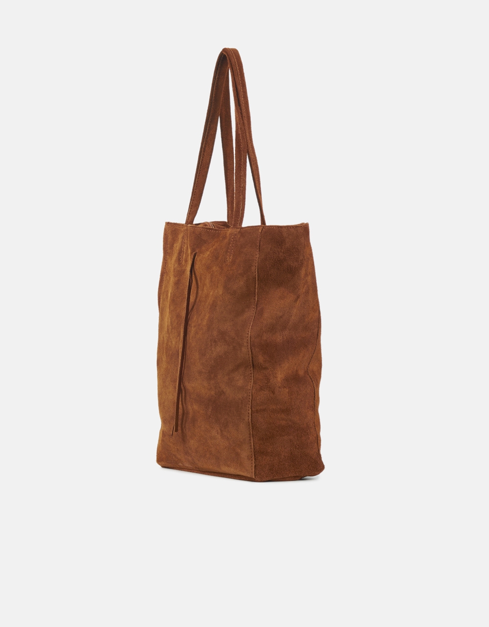 Εικόνα από Δερμάτινη τσάντα με διακοσμητικά κορδόνια Ταμπά