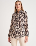 Εικόνα από Πουκάμισο με boho pattern και κρυφά κουμπιά Μπεζ
