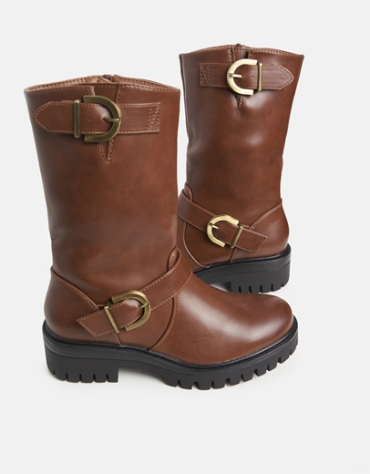 Εικόνα της Μποτάκια bikers με διακοσμητικά λουράκια Ταμπά