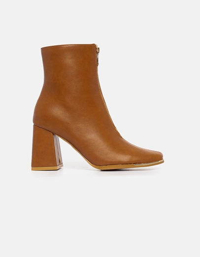 Εικόνα της Μποτάκια με φερμουάρ και μεταλλική λεπτομέρεια Ταμπά