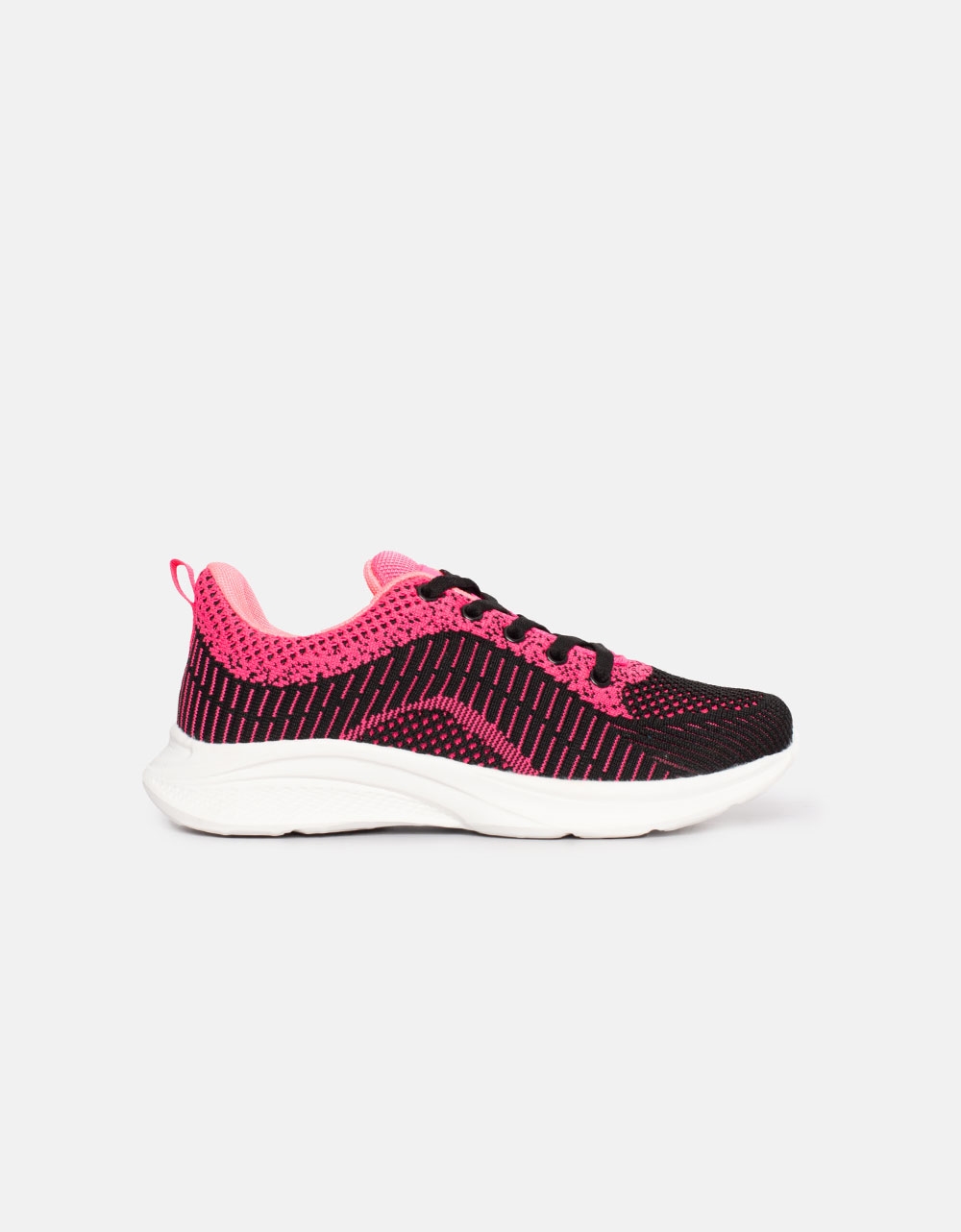 Εικόνα από Γυναικεία sneakers με αθλητική σόλα Μαύρο/Ροζ