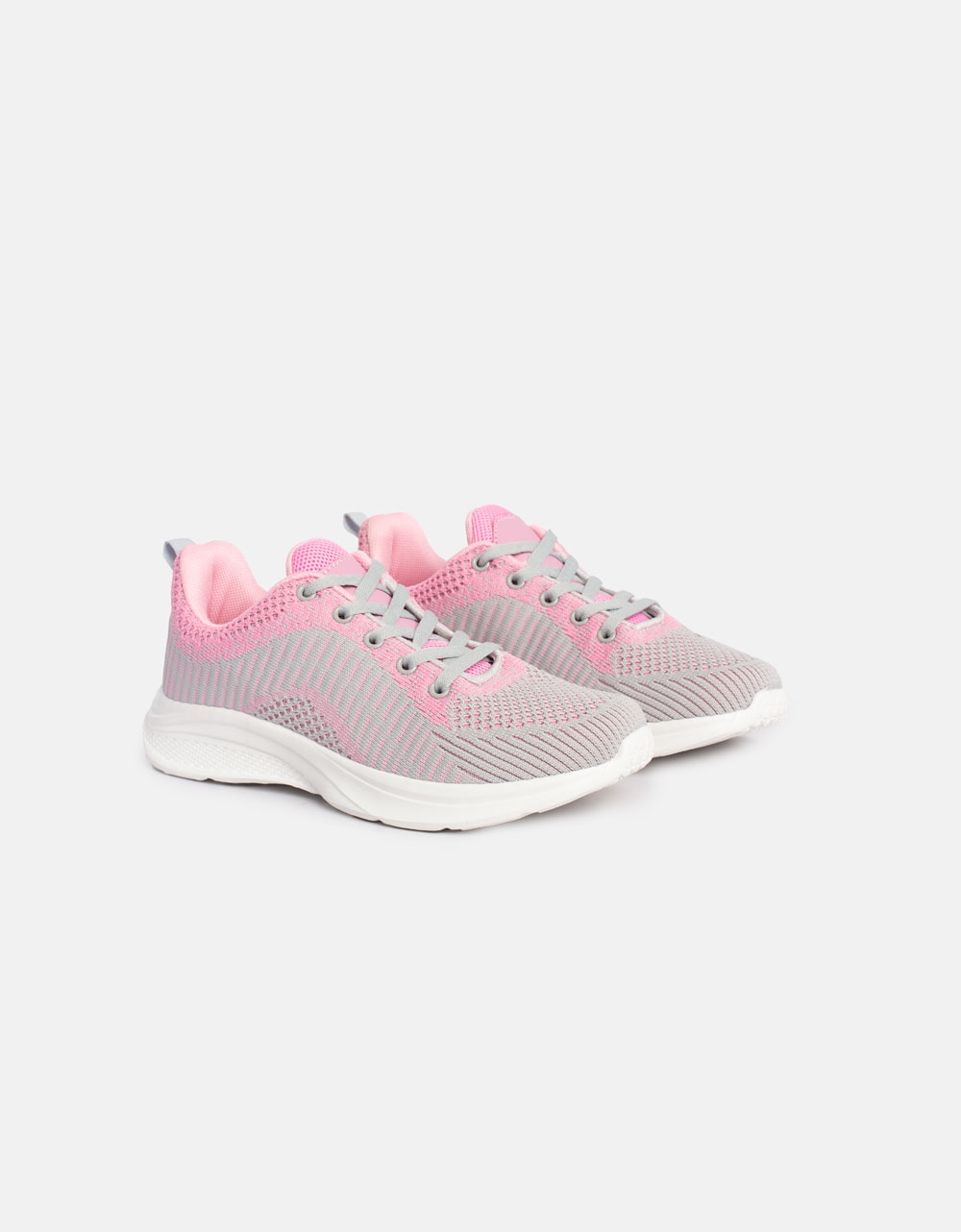 Εικόνα από Γυναικεία sneakers με αθλητική σόλα Γκρι/Ροζ