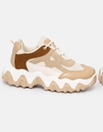 Εικόνα από Γυναικεία sneakers με μοτίβο στη σόλα Μπεζ