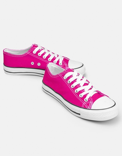 Εικόνα της Γυναικεία sneakers μονόχρωμα Φούξια