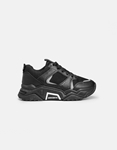 Εικόνα από Γυναικεία Chunky sneakers με κομμάτια υλικών Μαύρο