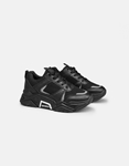 Εικόνα από Γυναικεία Chunky sneakers με κομμάτια υλικών Μαύρο
