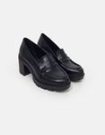 Εικόνα από Μονόχρωμα loafers με τετράγωνο τακούνι Μαύρο