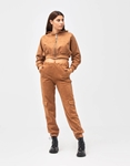 Εικόνα από Σετ casual crop ζακετάκι & παντελόνι cargo Καφέ