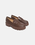 Εικόνα από Loafers με διπλή τρακτερωτή σόλα Καφέ