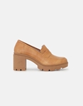 Εικόνα από Loafers μονόχρωμα με τακούνι και ελαστική σόλα Ταμπά