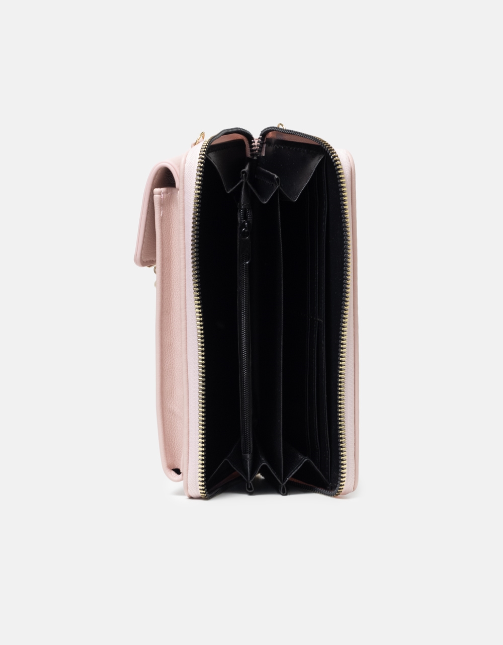 Εικόνα από Πορτοφόλι τσαντάκι με ξεχωριστή θήκη κινητού Ροζ