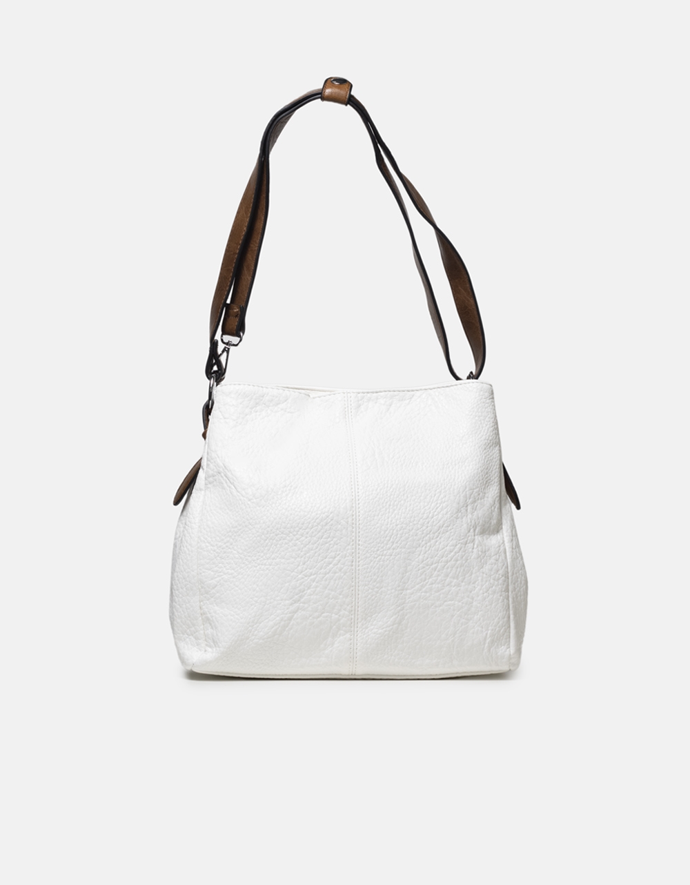 Εικόνα από Basic τσάντα ώμου με προσαρμοζόμενο λουρί Λευκό