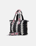 Εικόνα από Υφασμάτινη τσάντα χειρός με boho στοιχεία Μαύρο