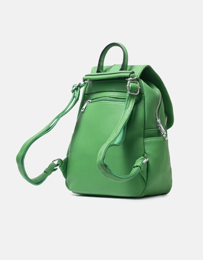 Εικόνα της Σακίδιο πλάτης με μεταλλική λεπτομέρεια Πράσινο