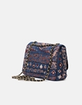 Εικόνα από Υφασμάτινη τσάντα ώμου με boho pattern Μπλε